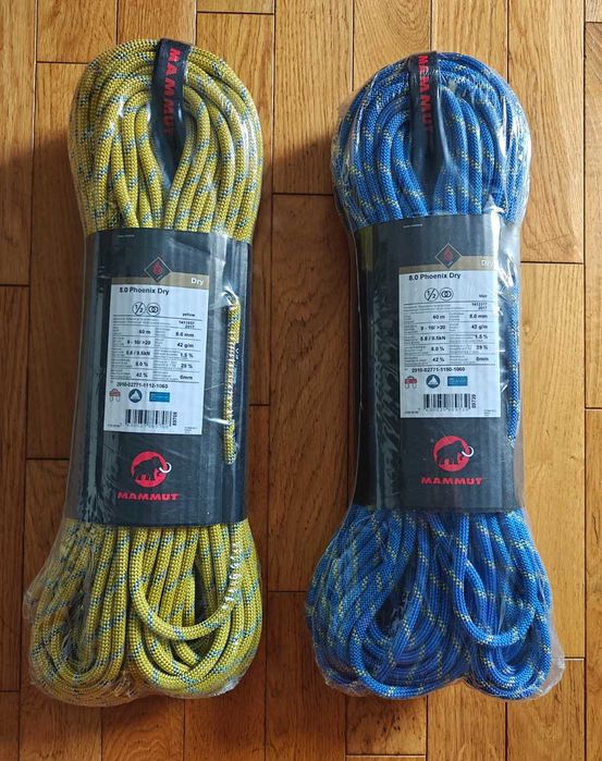Lina połówkowa Mammut Phoenix Dry 8.0mm 2x60m