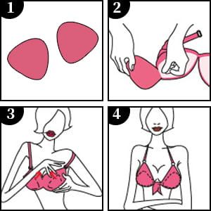 Niidor silikonowe wkładki do biustonosza.