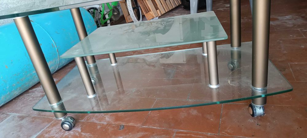 Mesa de vidro para TV