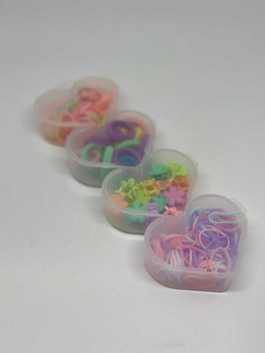 Zestaw gumeczek do włosów dla dziewczynki mix kolorów kod 599