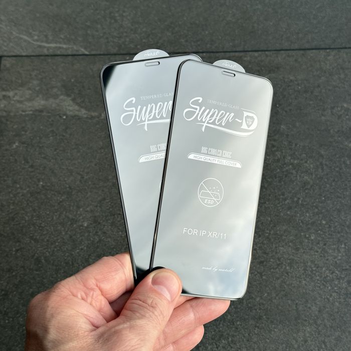 Защитное стекло iPhone 11, XR Super D. Захисне скло айфон 11, Хр