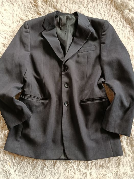 Marynarka męska EXELLENT 182/108 czarna elegancka 20% wełna XXL