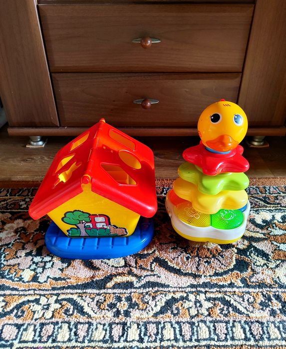 Развивающая Игрушка Садовый Домик Сортер Уточка пирамидка в подарок