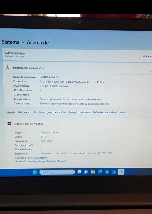 Lenovo Portátil ideaPad S145-15API