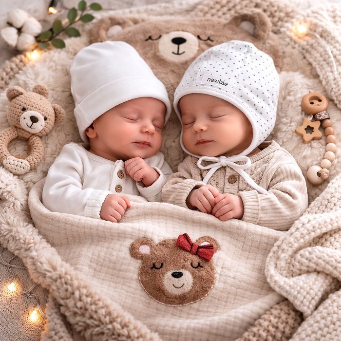 2szt białych niemowlęcych czapeczek czapka wiosna lato 0-3mies