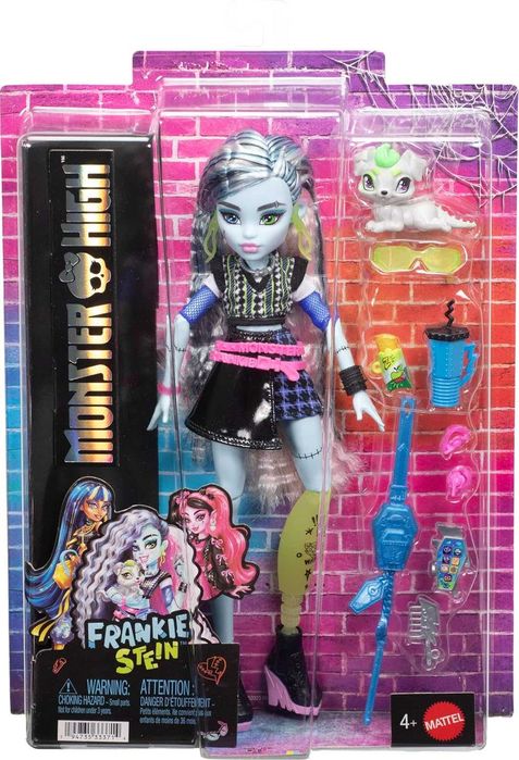 Monster High Doll, Frankie Stein in Cropped Sweater Френкі Нова ніч JHK31