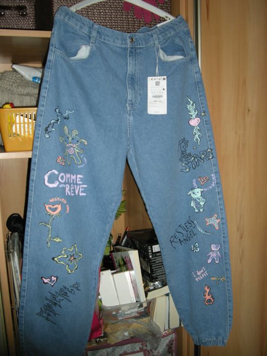 joggery Jeansy Bershka r.42