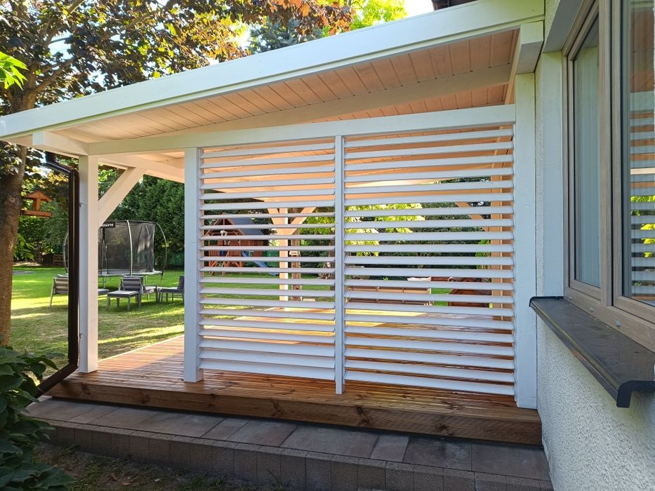 Wiata taras garażowa samochodowa ogrodowa altana drewniana