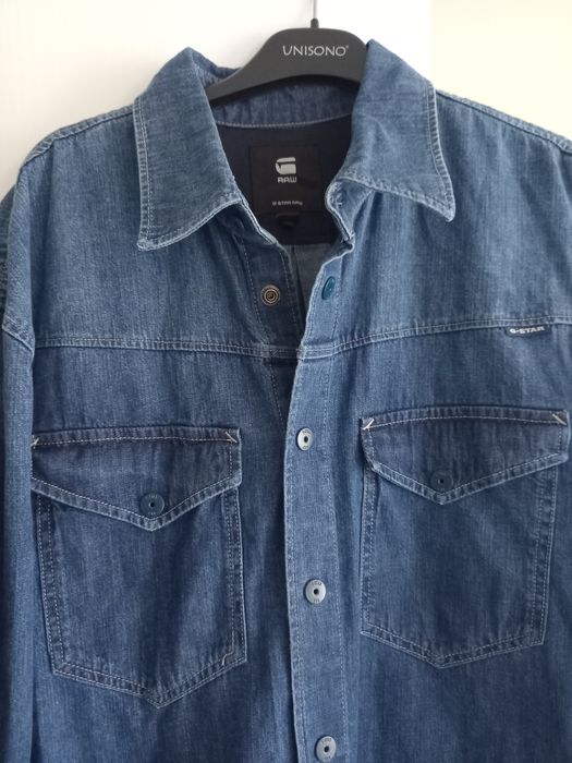 Płaszcz dżinsowy długi jeans oversize