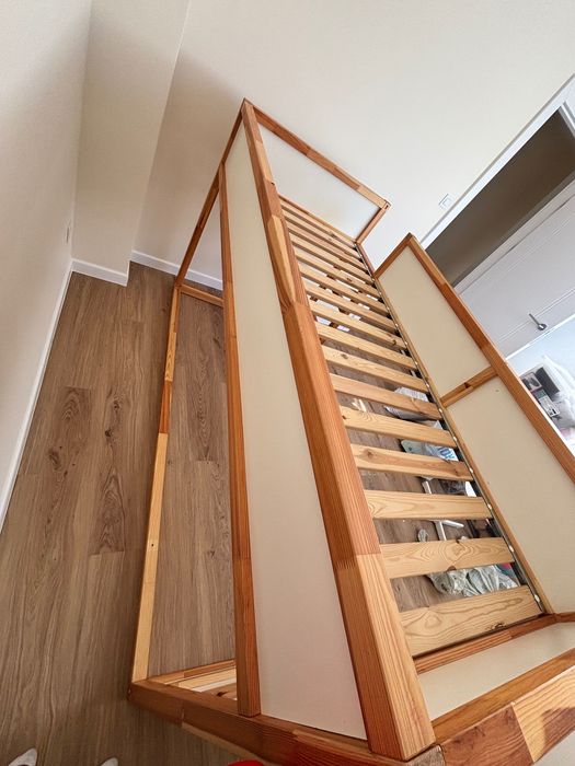 Ikea Kura łóżko piętrowe ze stelażem na dolny materac