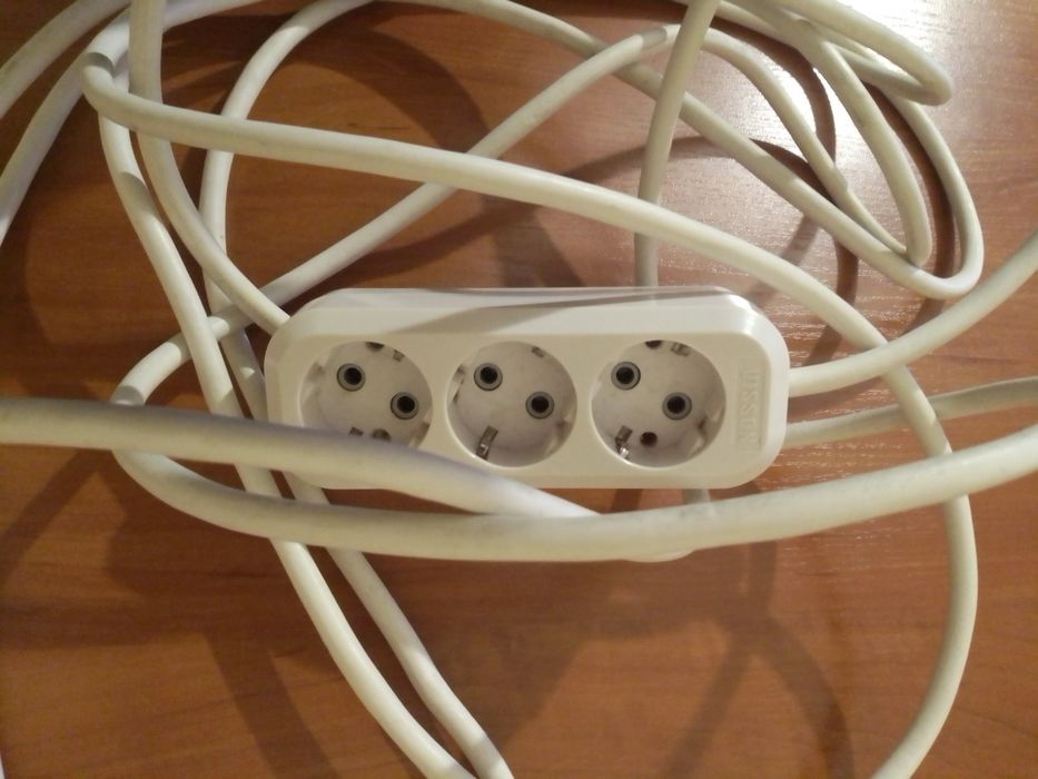 Удлинитель,переноска Visson 6м.20 см. на 3 розетки 10А 220 V б.у.: 550 ...