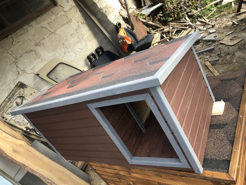 Утеплена будка для собаки 120х90х90