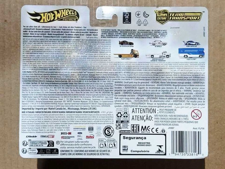 Hot Wheels Premium Car Culture Team Transport Fleet Street '20 Toyota GR Supra