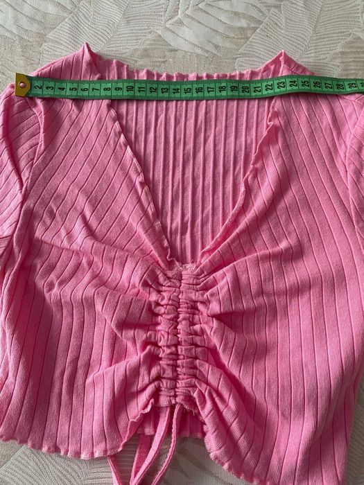 Koszulka różowa ze ściągaczem