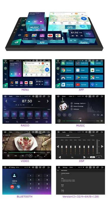 CarPlay Radio FM RDS DAB+ Android GPS USB WiFi 4G VW Touareg VW T5