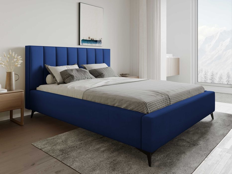 Łóżko Sypialniane z pojemnikiem + stelaż metalowy Berlin PRODUCENT