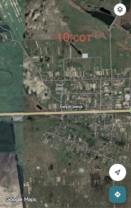 Продаж ділянки в с.Березина