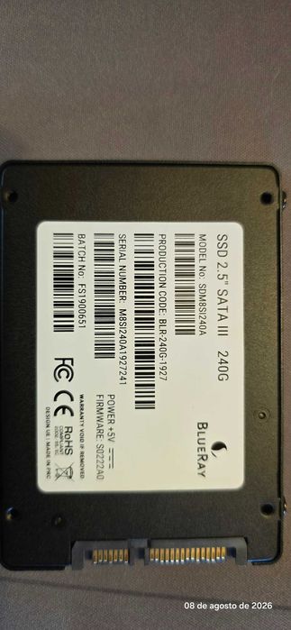 Disco SATA III 250 GB SolidSate