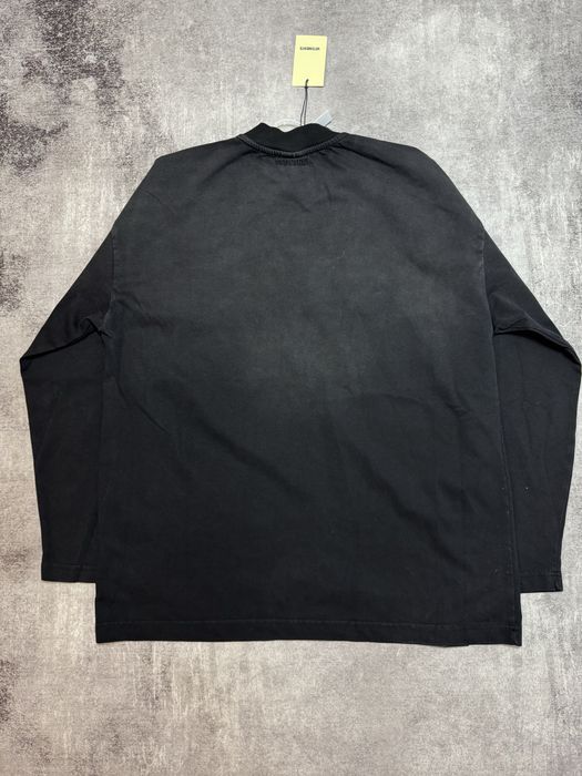 Лонгслів Vetements Washed Black S M L XL Oversized Balenciaga ERD