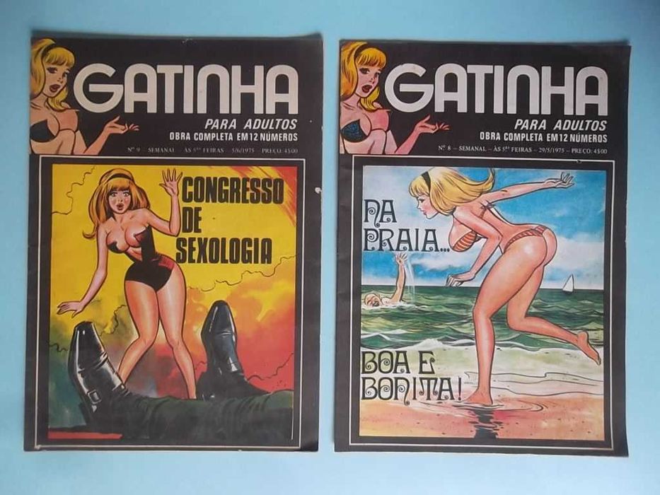 "GATINHA" (Pussycat) Nº 2 a 12 - Arte de Jim Mooney Ed. Portugal Press