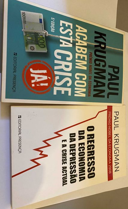 Pack 2 livros de Paul Krugman (Nobel da Economia)