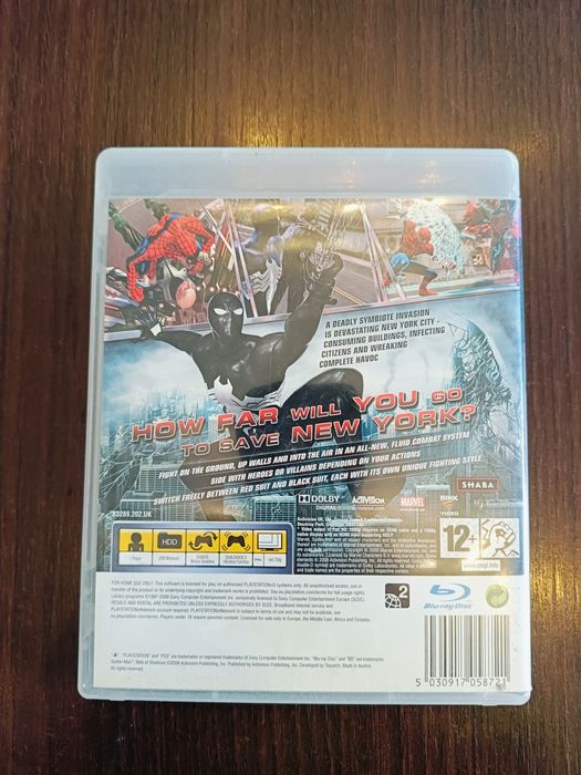 PS3 Spider-Man web of Shadows