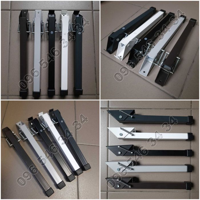 Ніжка фіксатор для упору дверей: біла, антрацит, чорна та ін.