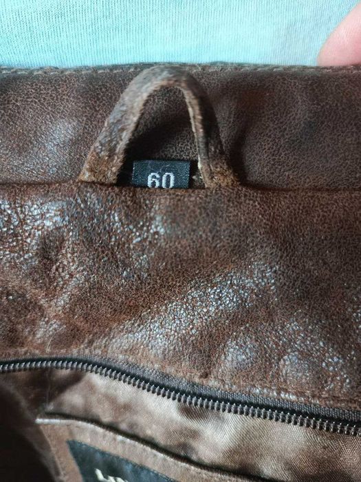 Куртка шкіряна (нубук) чоловіча демісезон