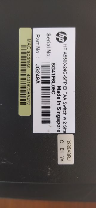 HP A5500-24G-SFP