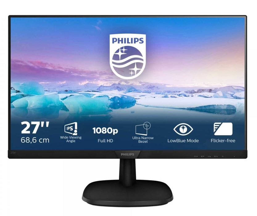 Monitor LCD 27' polegadas Full HD Philips Preto