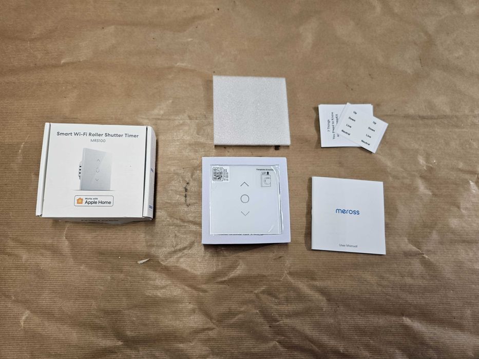 Dotykowy Inteligentny Wyłącznik Czasowy Rolet Wi-Fi Meross Mrs100