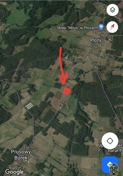 Sprzedam działki Prusowy Borek, Rudka, Płozy