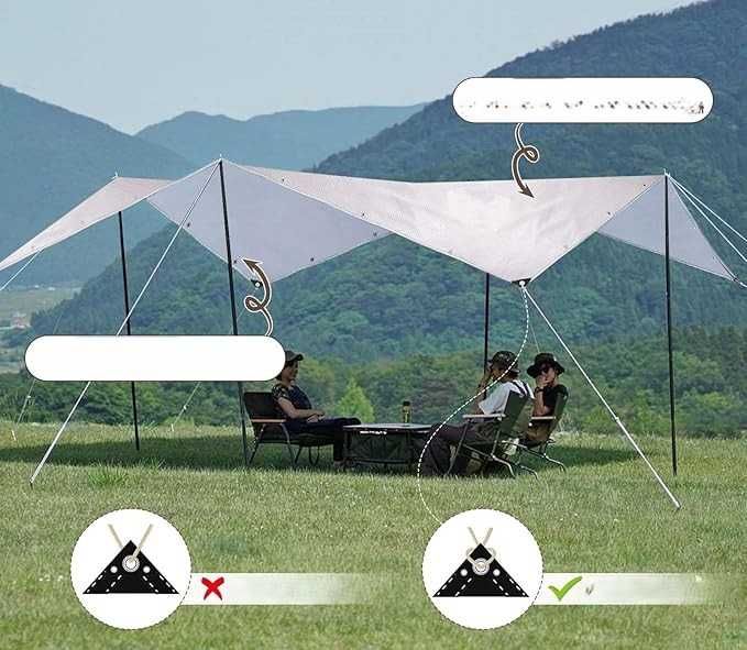 Plandeka 4x6 m Wodoodporna Wytrzymała Pogrubiona Plandeka PE 180 GSM