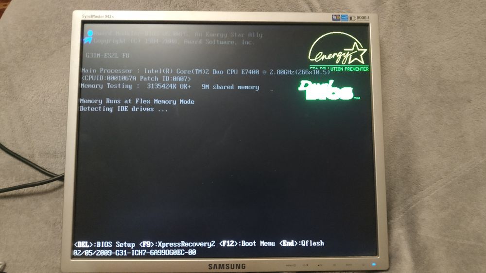 Системний блок ПК Gigabyte + Intel Core 2 DUO + RAM 4Gb + БЖ ATX- 400W