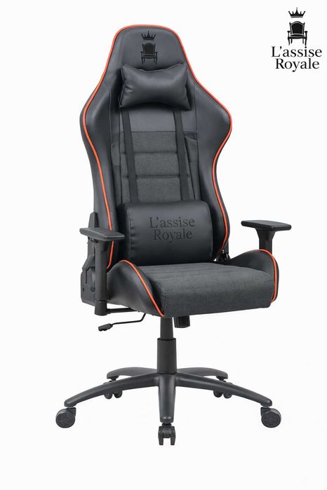 Fotel Gamingowy Obrotowy Biurowy Ergonomiczny Krzesło Gracza Materiał