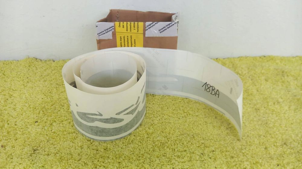naklejka folia samoprzylepna napis na próg lewa porsche boxster 987 05-12