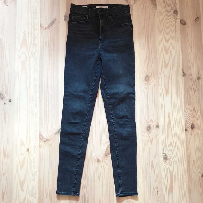 jeansy czarne levis