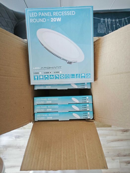Focos Teto - LED ATOMANT Pack 10x Downlight LED Panel
