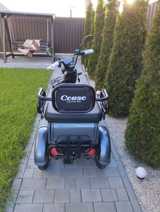 Електричний трицикл Corso Protex Power 1200W, 72V 24Ah,