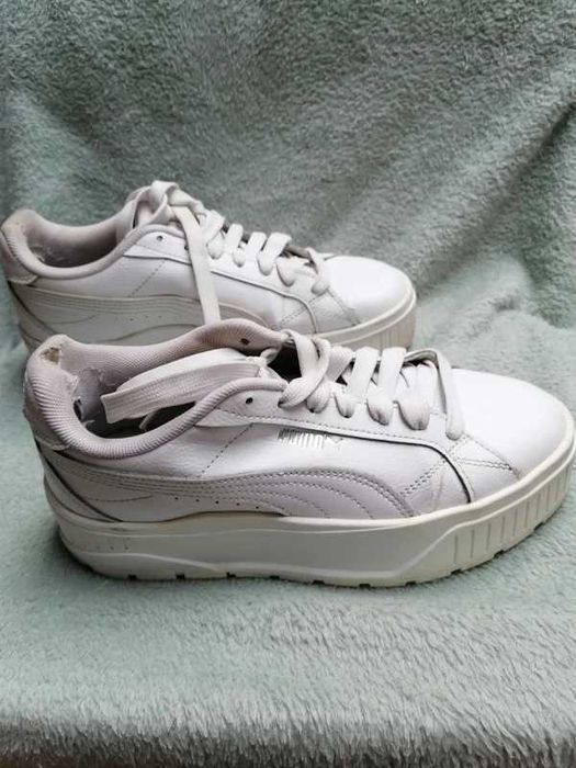 Puma – białe sneakersy 37.5 (wkładka 23,5 cm)
