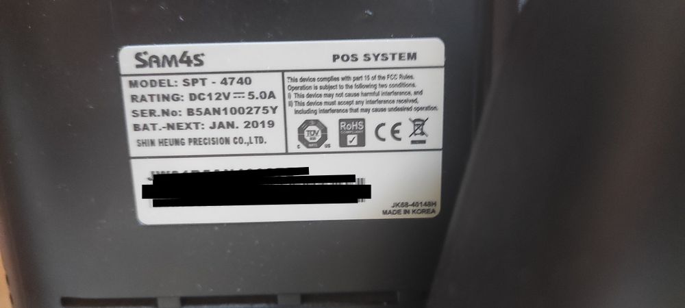 Máquina registradora completa