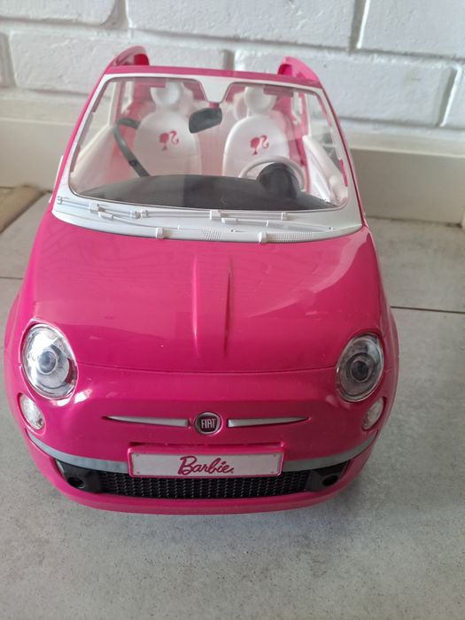 Samochód Barbie Mattel Fiat 500 Cabrio