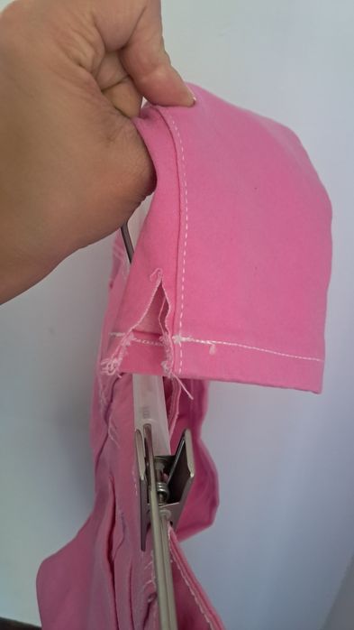 Różowe spodnie damskie L