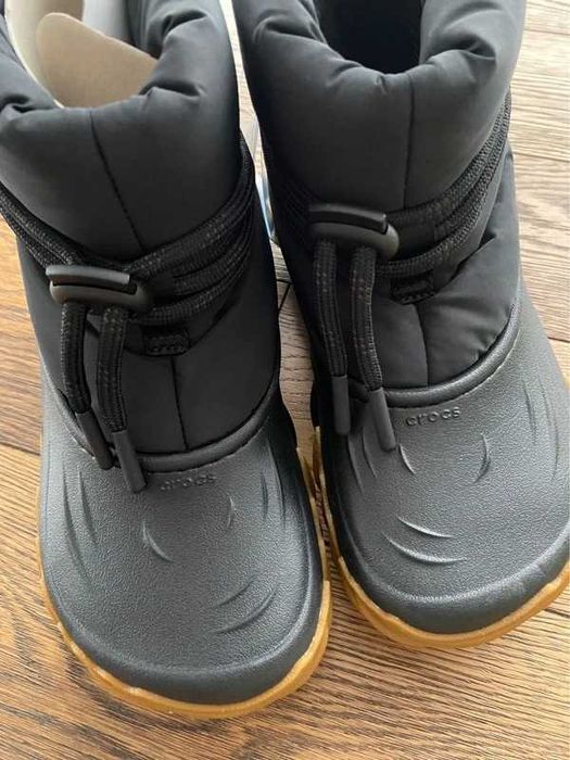 crocs echoo boot 39/40 black śniegowce termiczne zimowe buty kalosze