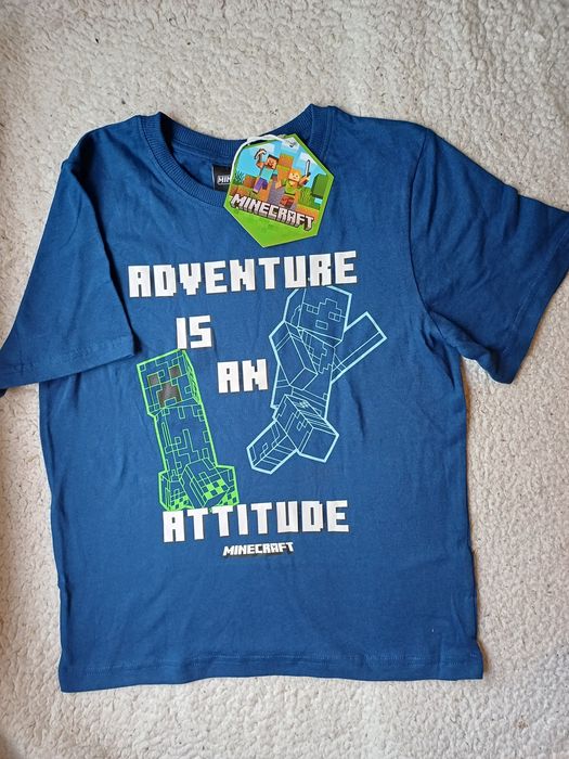 T-shirt  Minecraft  nowy 110/116 , 122/128 ,134/140 , 146/152, 158/164