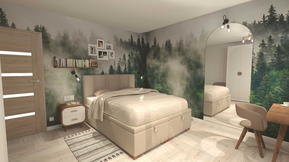 Projekt 3D sypialni