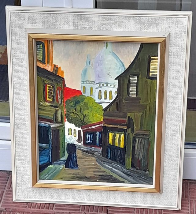 „Paryż Sacre Coeur” piękny obraz olejny