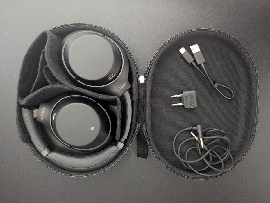 Słuchawki Sony WH-1000XM3, bluetooth, ANC,  redukcja szumów, mini jack, twarde etui