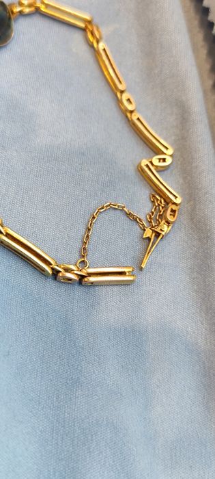 Старинный Золотой браслет 56пр. С сапфиром