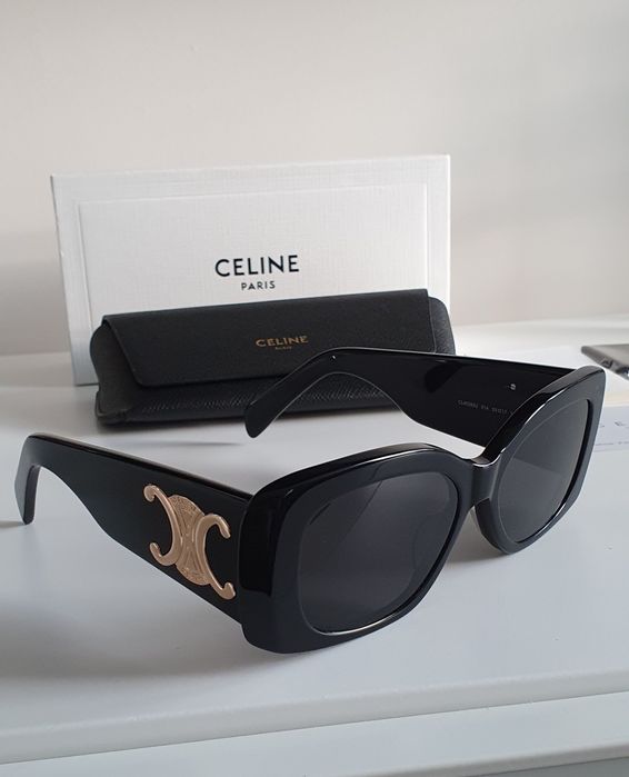 Okulary przeciwsłoneczne czarne Celine nowe